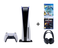 Sony Playstation 5 H.F.W. + Marvel's Spider-Man + Pulse 3D Black - 1059294 - zdjęcie 1